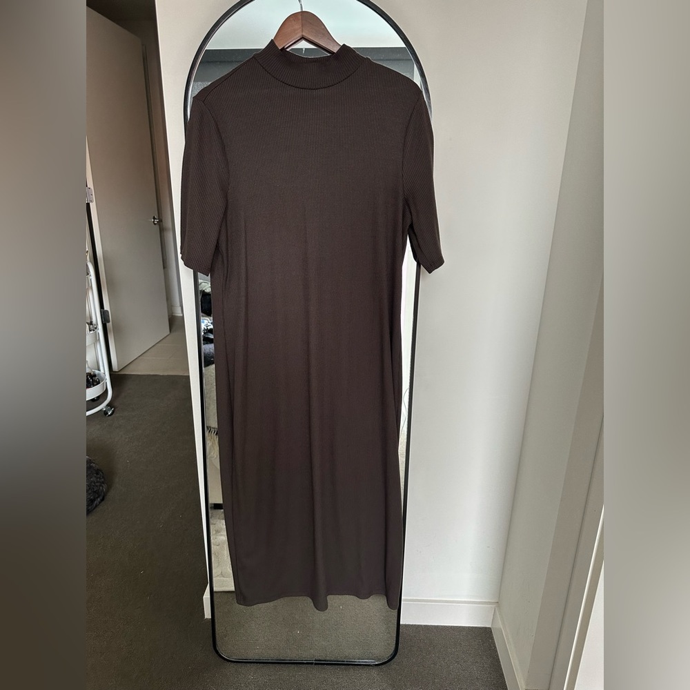 GAP mockneck ribbed mini dress
